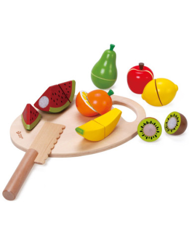 CLASSIC WORLD Drewniany Zestaw Do Krojenia Owoców