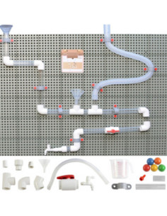 MASTERKIDZ STEM Board Pipe System 80 Pieces