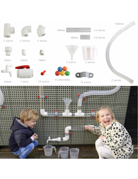 MASTERKIDZ System Rur Do Tablicy STEM 80 elementów