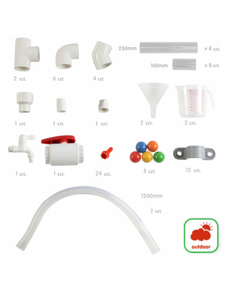 MASTERKIDZ System Rur Do Tablicy STEM 80 elementów