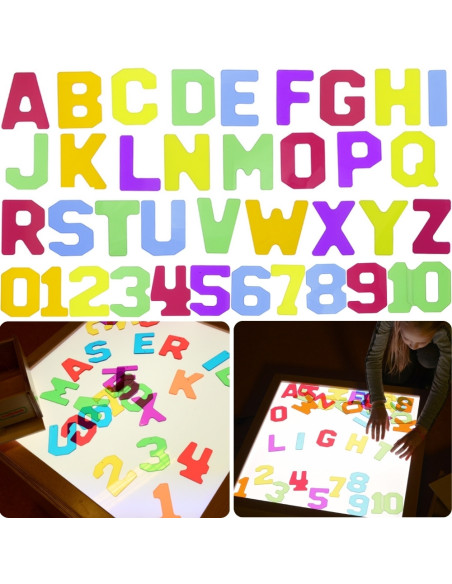 MASTERKIDZ Przezroczyste Cyfry i Litery 38 szt.