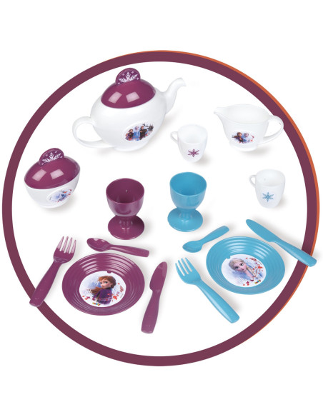 Smoby Kraina Lodu II Wózek z Zastawą i tacą