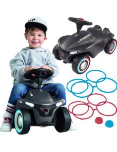 BIG Jeżdzik Bobby Car Neo Anthrazit + kolorowe dodatki