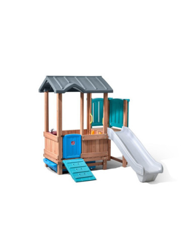 Step2 Adventure  drewniany plac zabaw Domek Zjeżdżalnia