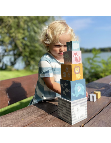 Viga Klocki Drewniana Układanka
