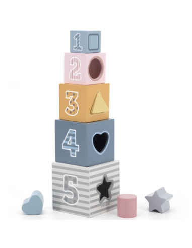 Viga Klocki Drewniana Układanka