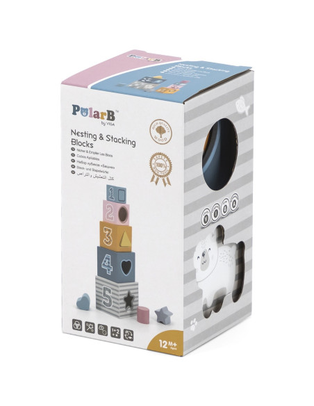 Viga Klocki Drewniana Układanka