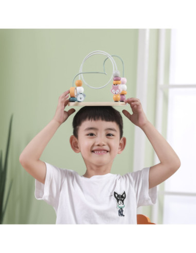 Drewniany Labirynt Przeplatanka Edukacyjna VIGA PolarB