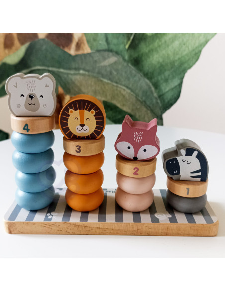 Drewniana Układanka Edukacyjna ze Zwierzątkami VIGA PolarB