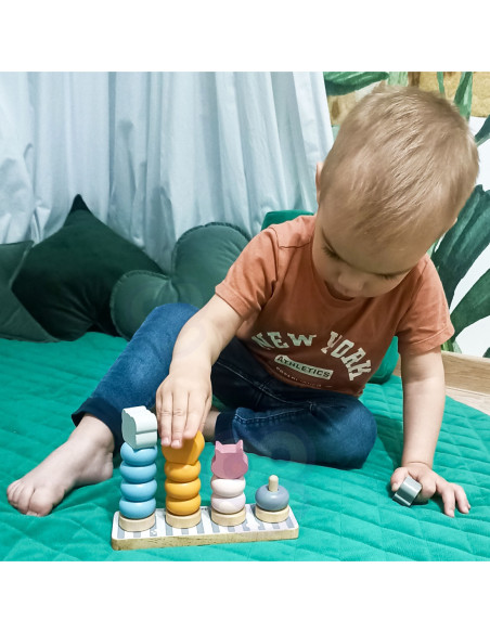 Drewniana Układanka Edukacyjna ze Zwierzątkami VIGA PolarB