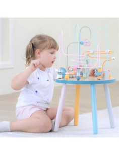 Drewniany Stolik Edukacyjny Manipulacyjny Przeplatanka Viga Toys 2
