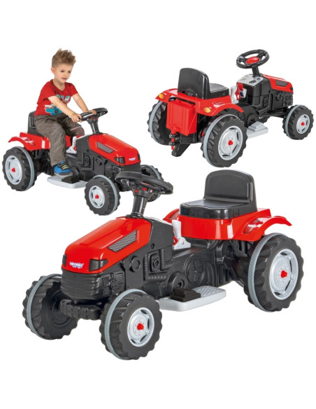 WOOPIE Duży traktor na akumulator czerwony