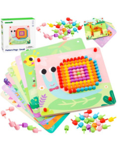 TOOKY TOY Puzzle with Pins and Climbing Pegs
