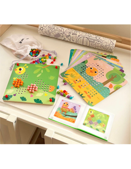 TOOKY TOY Układanka z Pinezkami Kołki Wpinaczka