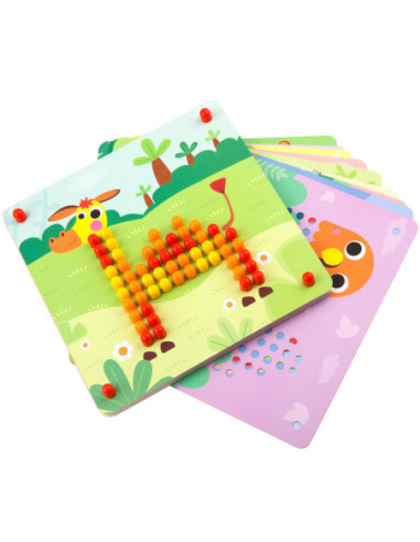 TOOKY TOY Układanka z Pinezkami Kołki Wpinaczka