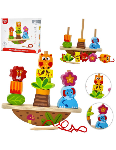 TOOKY TOY Układanka Balansująca Zwierzęta