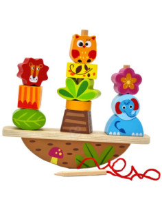 TOOKY TOY Układanka Balansująca Zwierzęta 2