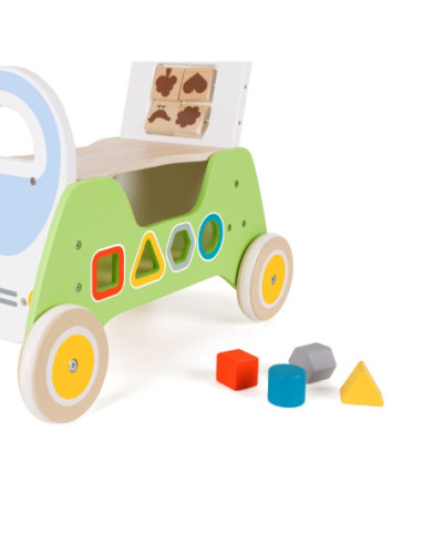 Drewniany Jeździk Pchacz Rider 2 w 1 Classic World