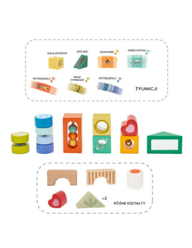 Drewniane Klocki Poznawcze Classic World