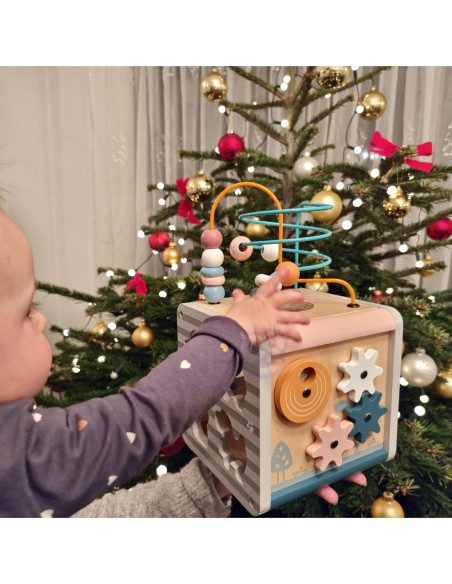 Viga Toys Drewniane Centrum Gier 5w1