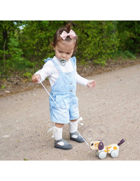 Viga PolarB Drewniany Piesek do Ciągnięcia