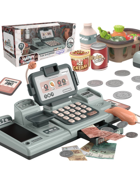 WOOPIE Kasa Sklepowa Dla Dzieci + 25 Akcesoriów