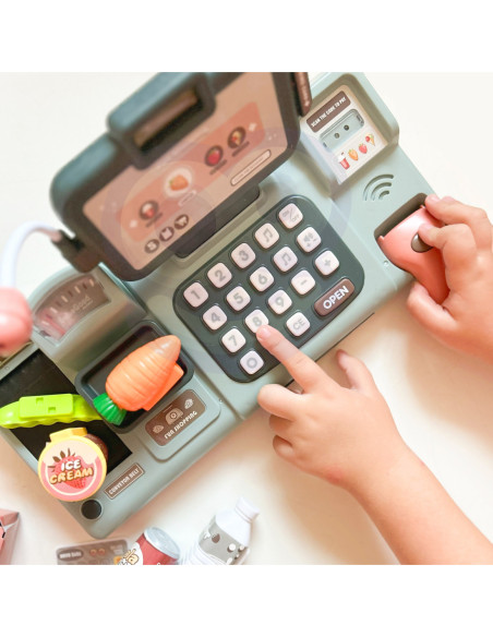 WOOPIE Kasa Sklepowa Dla Dzieci + 25 Akcesoriów