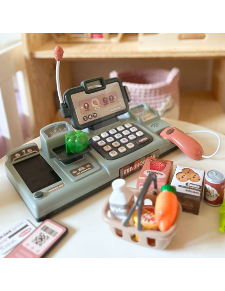 WOOPIE Kasa Sklepowa Dla Dzieci + 25 Akcesoriów