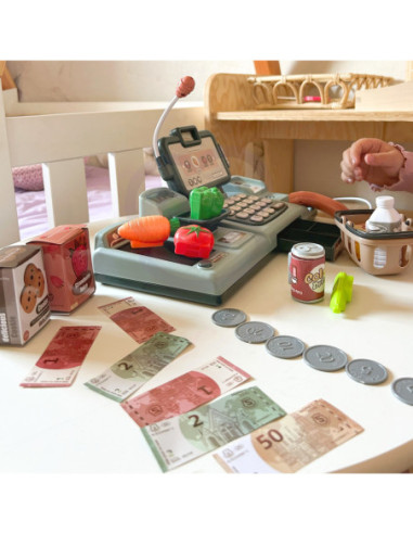 WOOPIE Kasa Sklepowa Dla Dzieci + 25 Akcesoriów