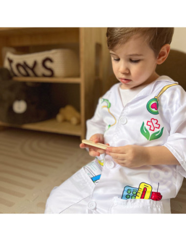 WOOPIE Ubranko Strój Lekarza Doktora dla Dzieci do ok. 120 cm