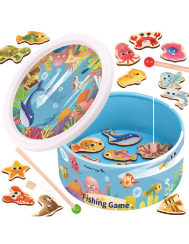 TOOKY TOY Gra Zręcznościowa Łowienie Rybek Wędkowanie