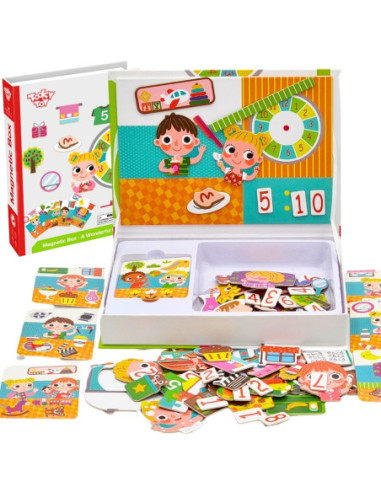 TOOKY TOY Puzzle Drewniane Pudełko Magnetyczne