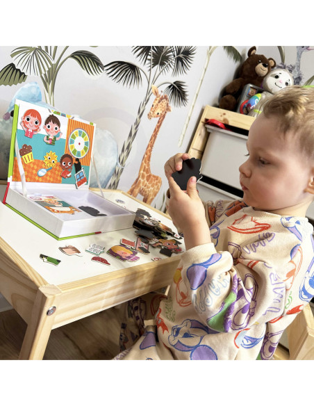 TOOKY TOY Puzzle Drewniane Pudełko Magnetyczne