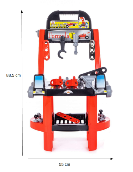 Zestaw Majsterkowicza "Super Mechanik" + Zestaw Narzędzi Klocki Konstrukcyjne "Wynalzca" Wader QT Polesie