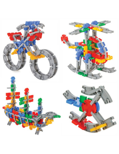 WOOPIE Zestaw Konstrukcyjnych Klocków w Skrzynce 320 szt.