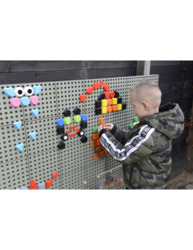 MASTERKIDZ Zestaw Kołeczki w kształcie figur geometrycznych 64szt do tablic STEM